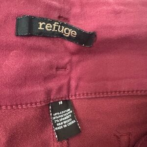 Refuge Deep Red Trousers